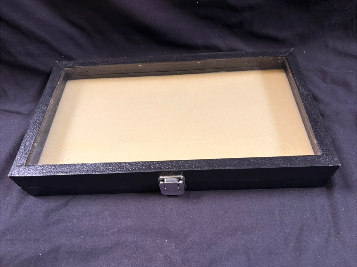 Display Case with Hinged Lid and Clasp