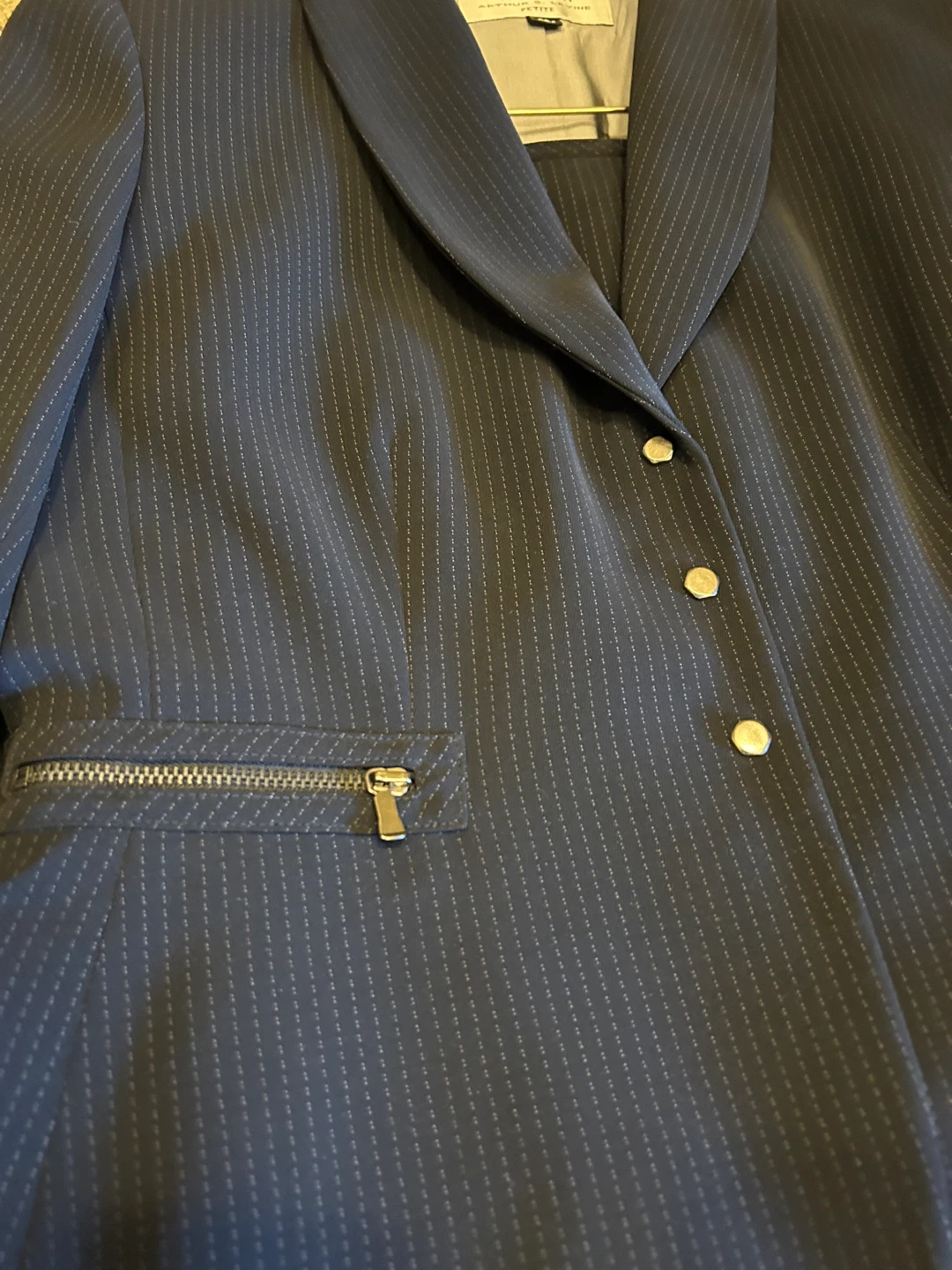 Tahari Petite 6 Pinstripe Suit Skirt & Blazer Set - photo 5