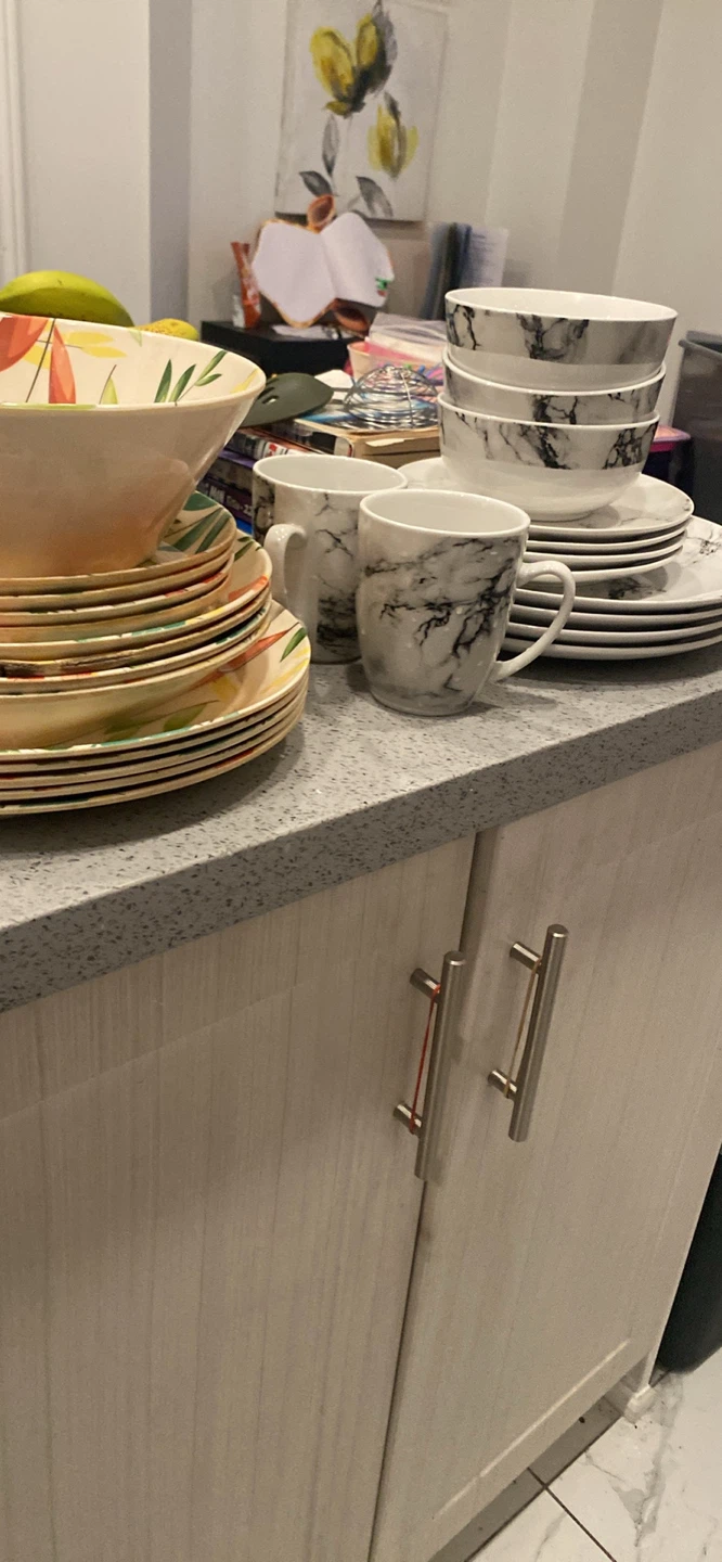 Marble Pattern Mugs and Bowls Set - photo 3