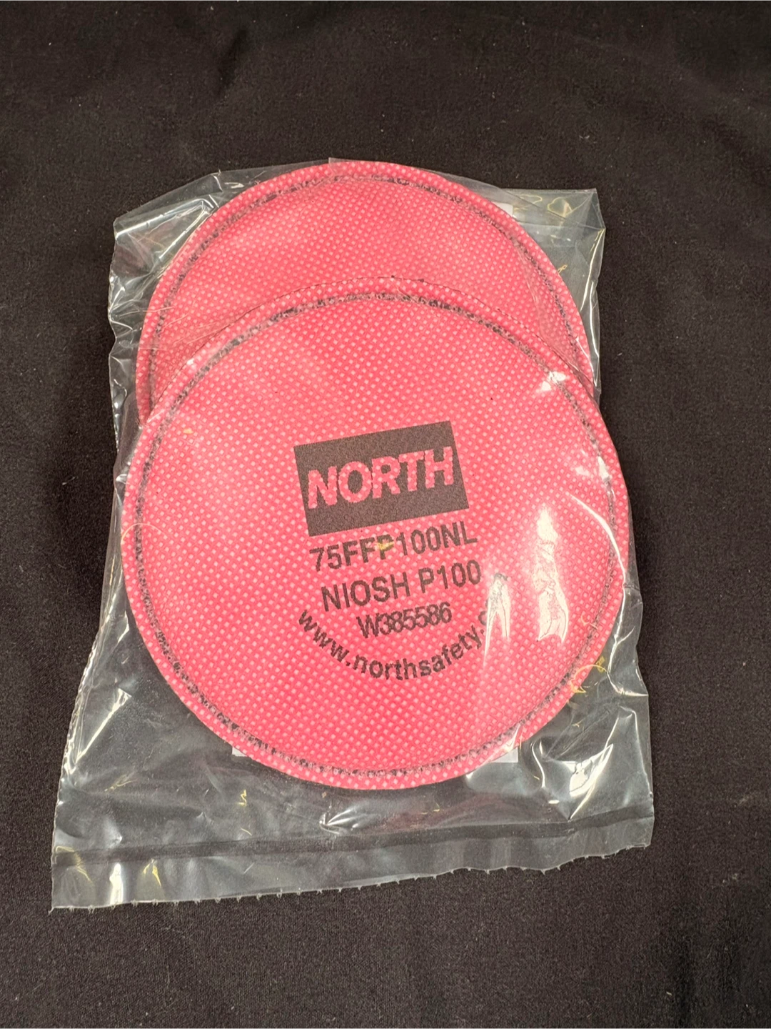 North 75FFP100NL NIOSH P100 Respirator Pads (2 Pack)