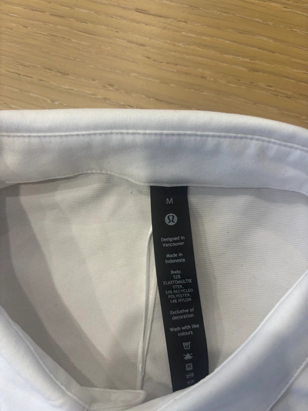 Lululemon Men's White Button-Up Shirt Size M - photo 2