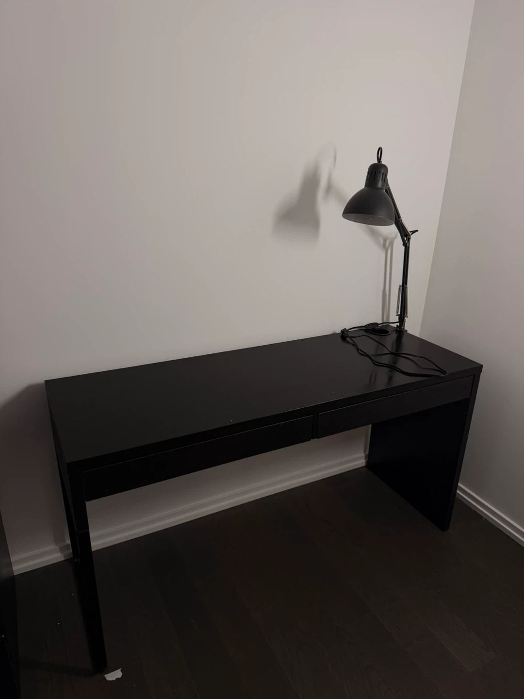 Black Desk with Drawer
