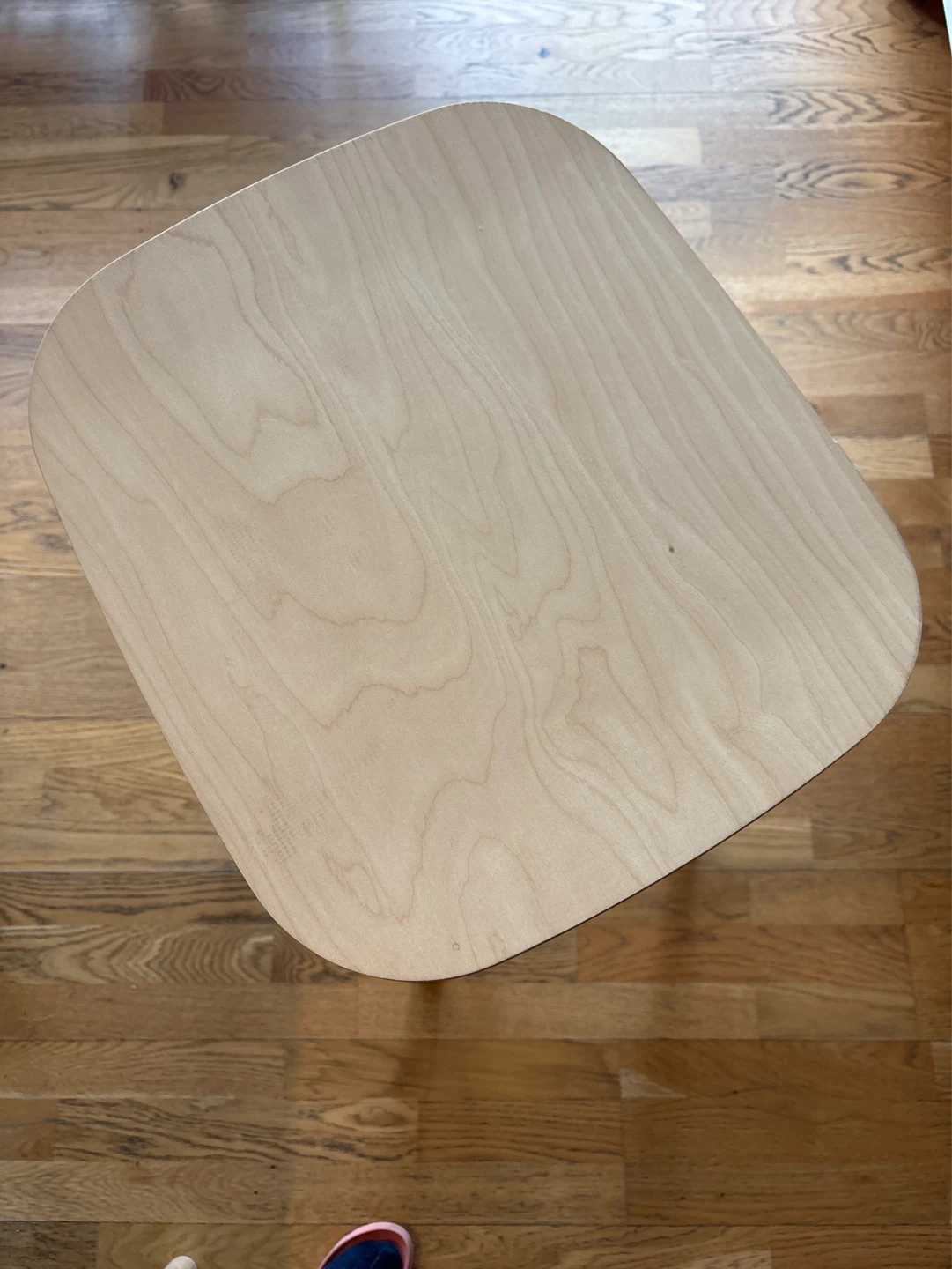 Natural Wood Bar Stools with Metal Footrests - photo 2