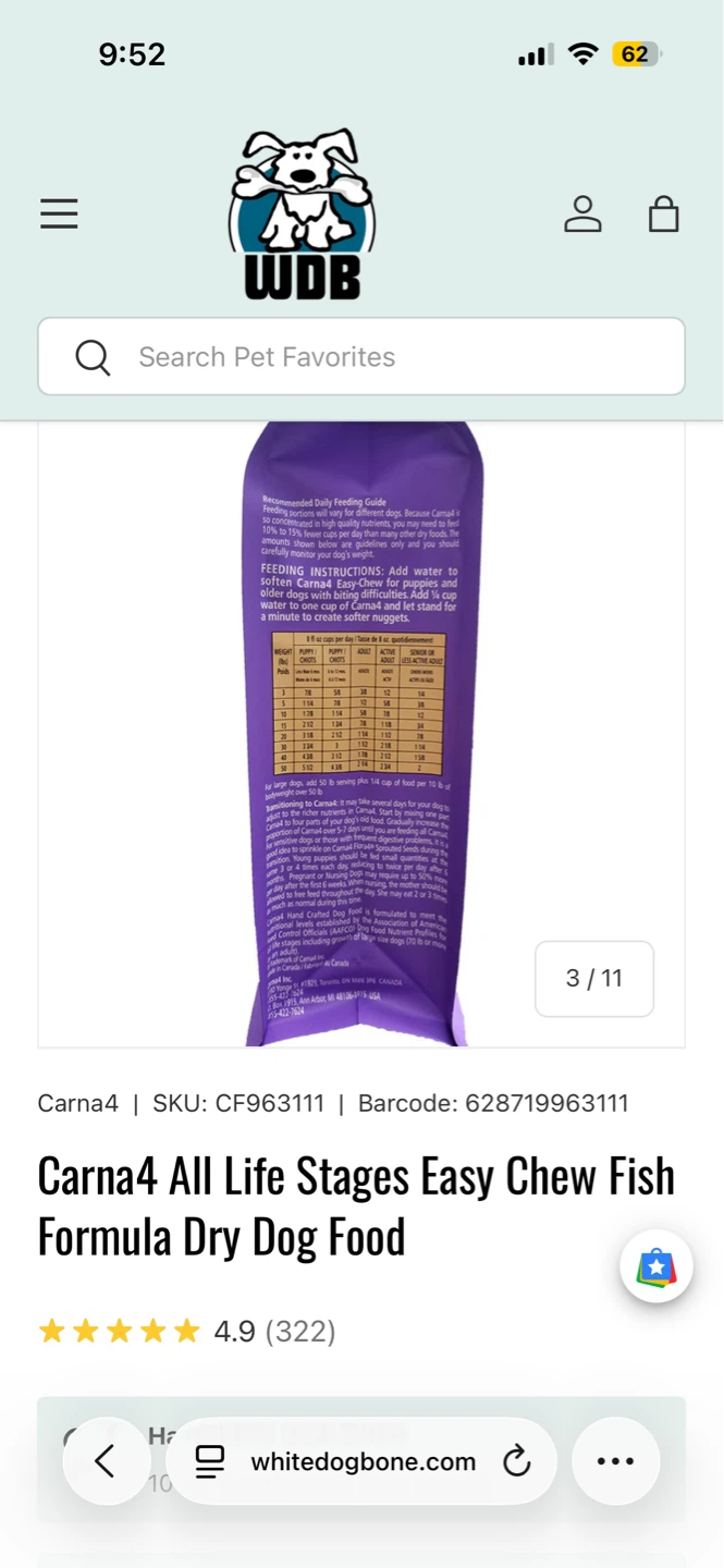(Free) Carna4 All Life Stages Dry Dog Food - photo 5