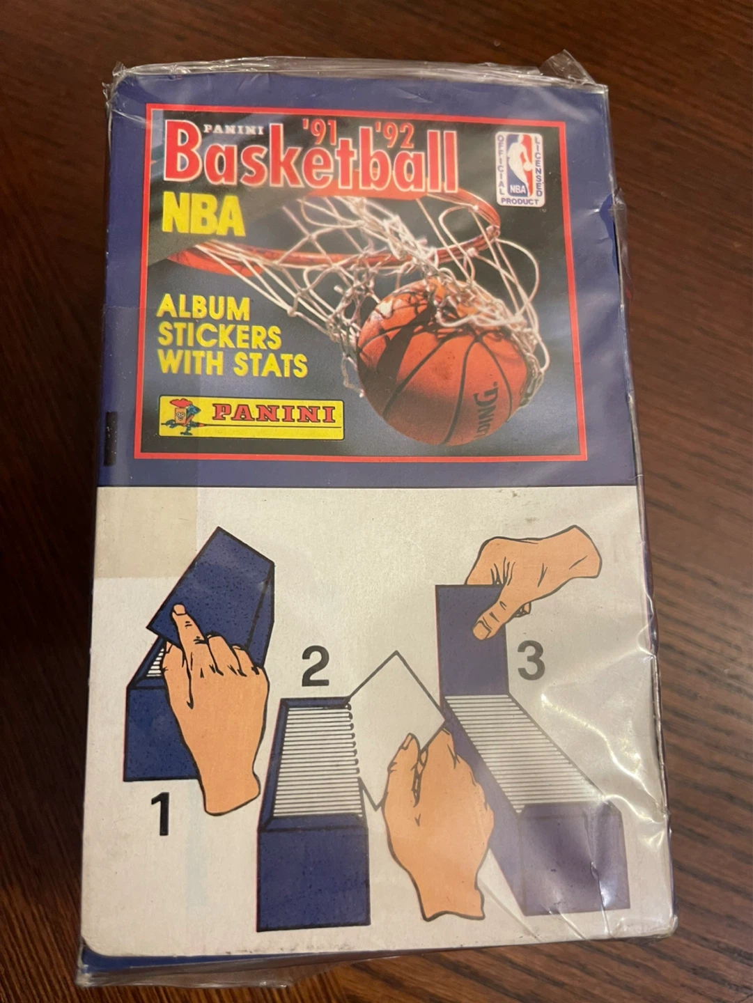 🌱 1991-92 Panini NBA Basketball Sticker Wax Box - photo 2