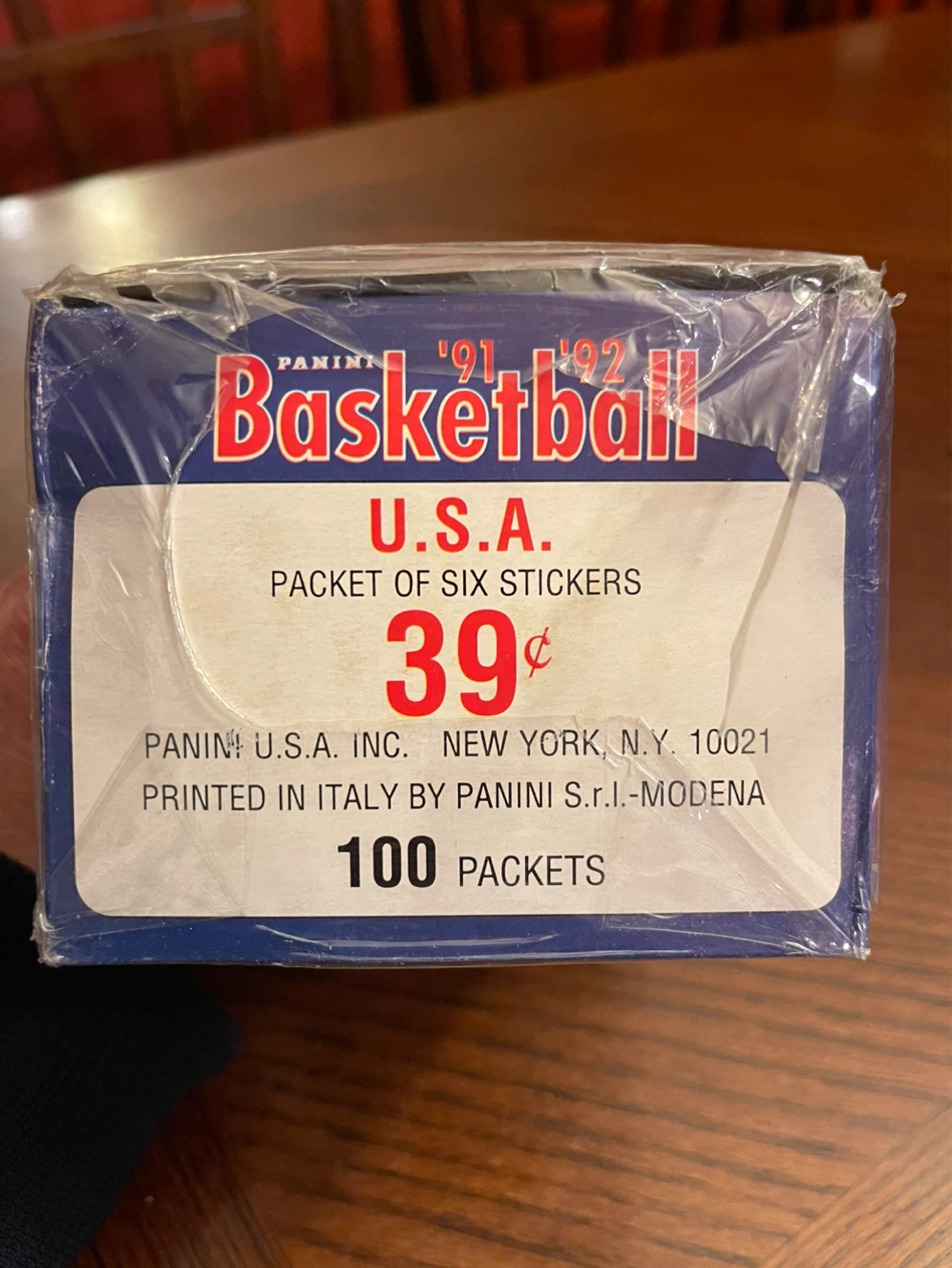 🌱 1991-92 Panini NBA Basketball Sticker Wax Box - photo 4