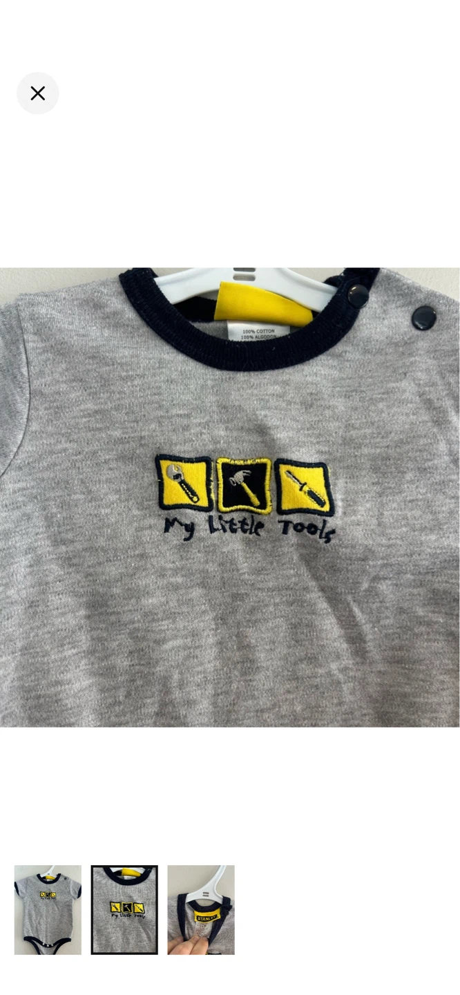Stanley "My Little Tools" Baby Bodysuit 3-6 Months - photo 2
