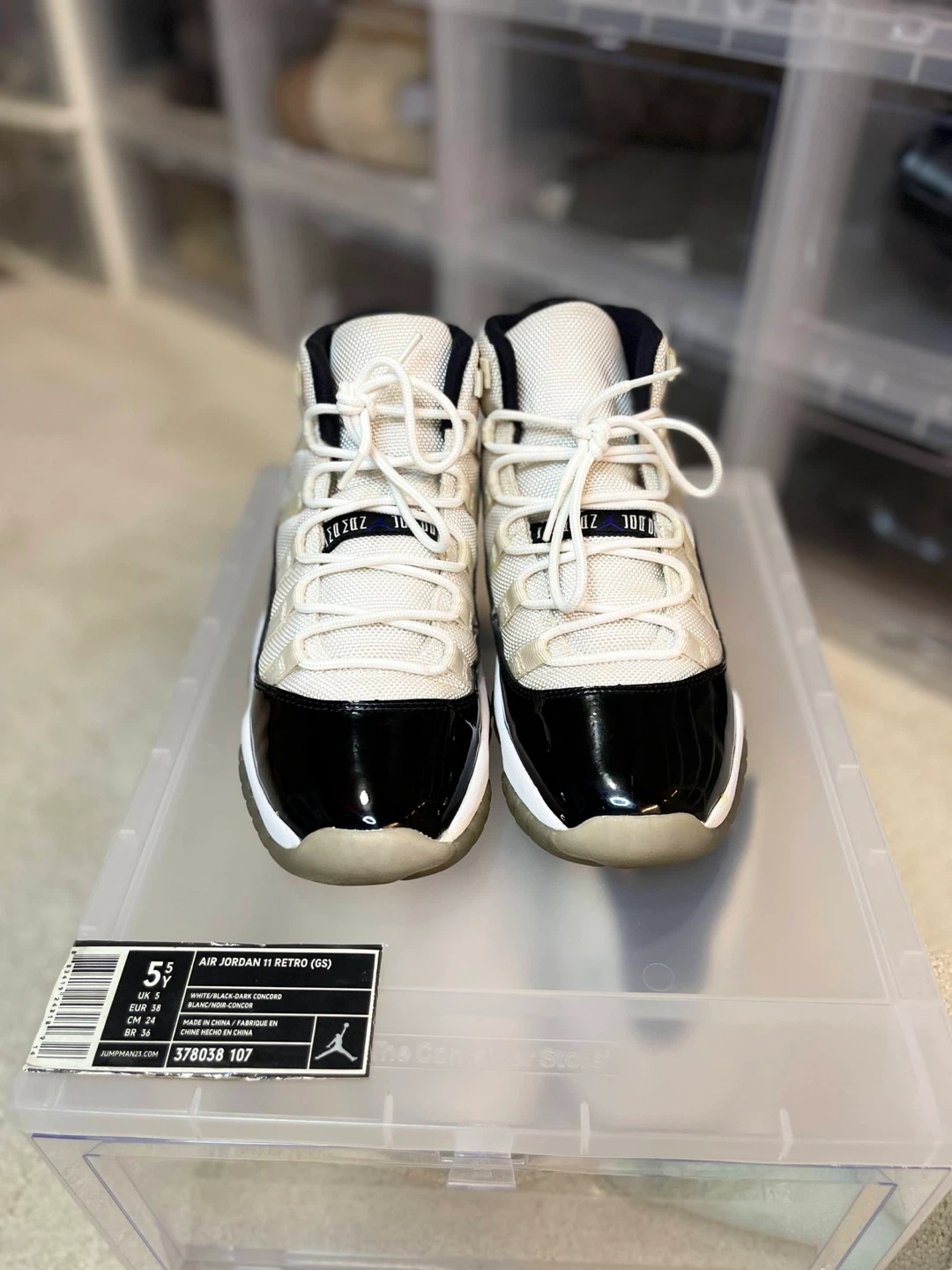 Air Jordan 11 Retro (GS) White/Black Concord - photo 2
