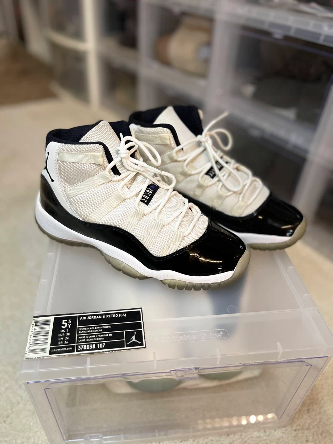 Air Jordan 11 Retro (GS) White/Black Concord