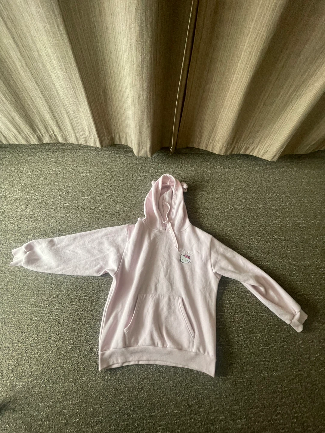 Pink Hello Kitty Hoodie with Ears