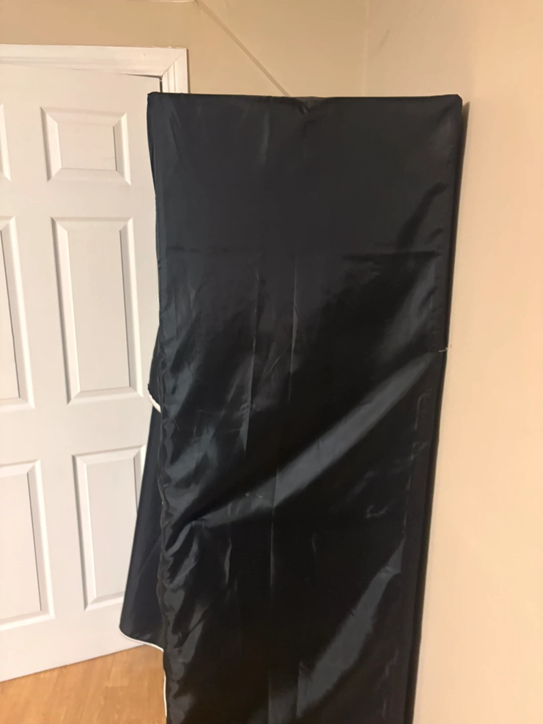 Black Portable Wardrobe Storage Closet - photo 5