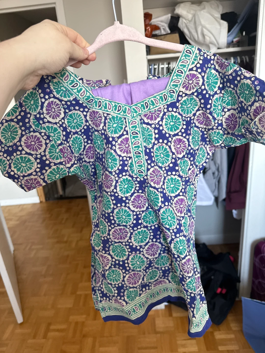 Kids Printed Tunic Top with Pants - photo 4
