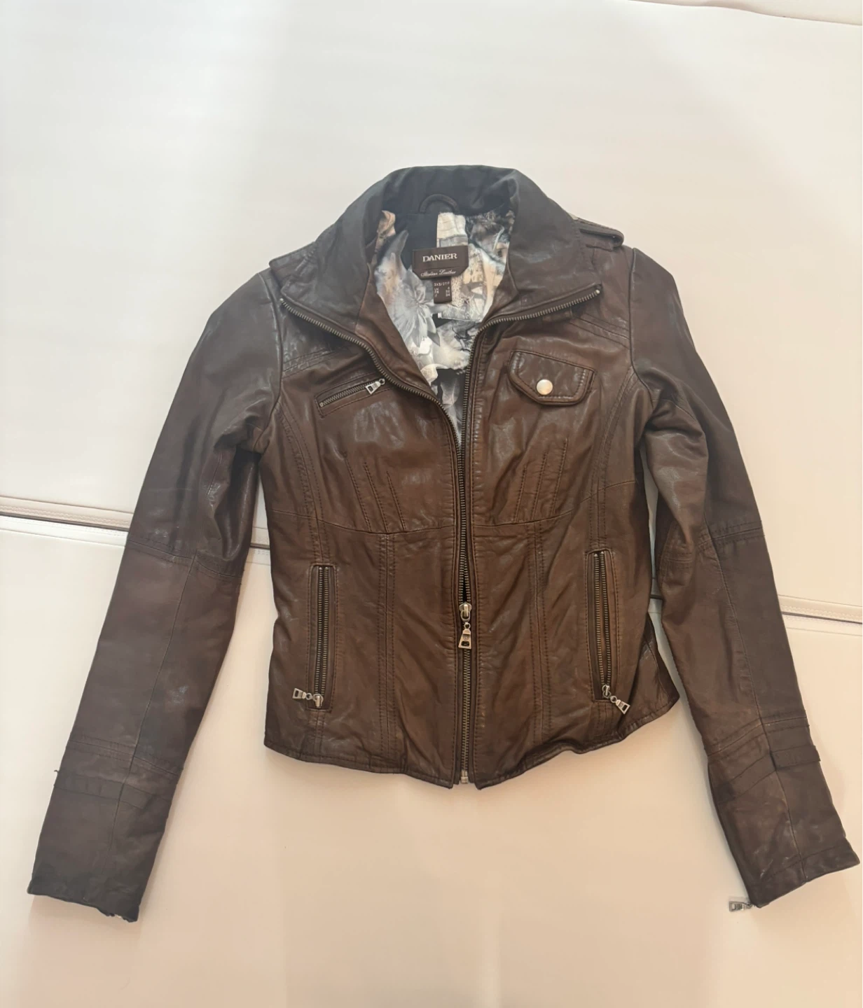 Danier Leather Jacket - Brown - Women Size 4 (UK) - photo 2