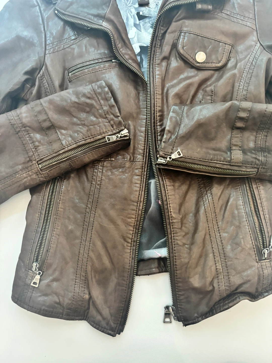Danier Leather Jacket - Brown - Women Size 4 (UK) - photo 5