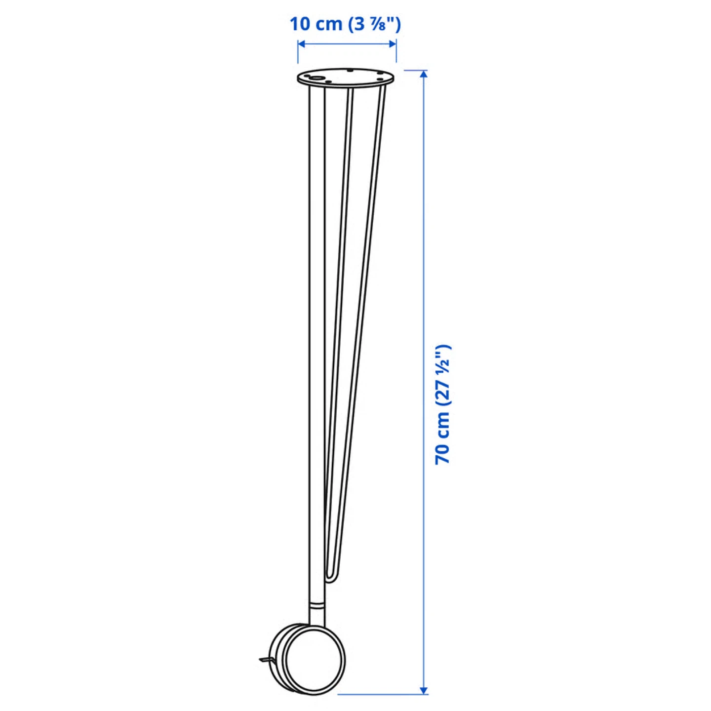 IKEA Krille Legs with caster (set of 4) - photo 4