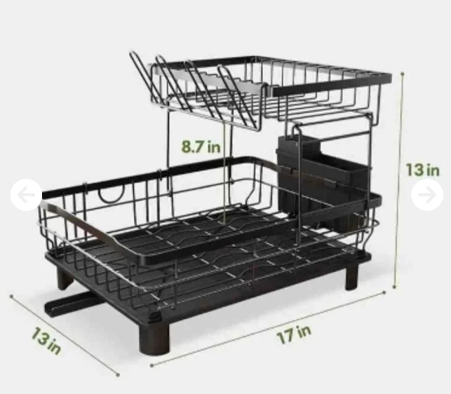 2 Tier Dish Drying Rack