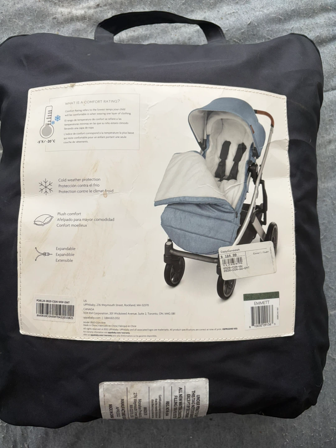 UPPAbaby CozyGanoosh Footmuff - Emmett - photo 3