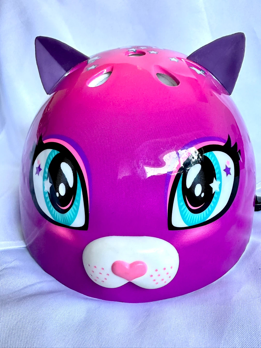 Kids Pink Cat Bike Helmet - Size S - photo 3