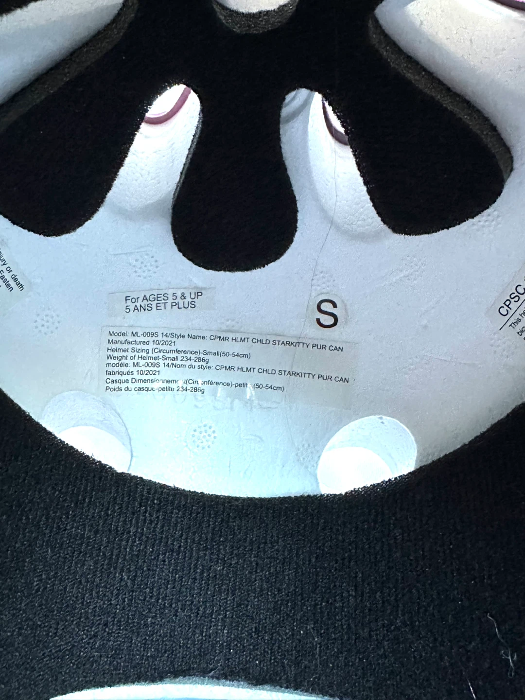 Kids Pink Cat Bike Helmet - Size S - photo 2