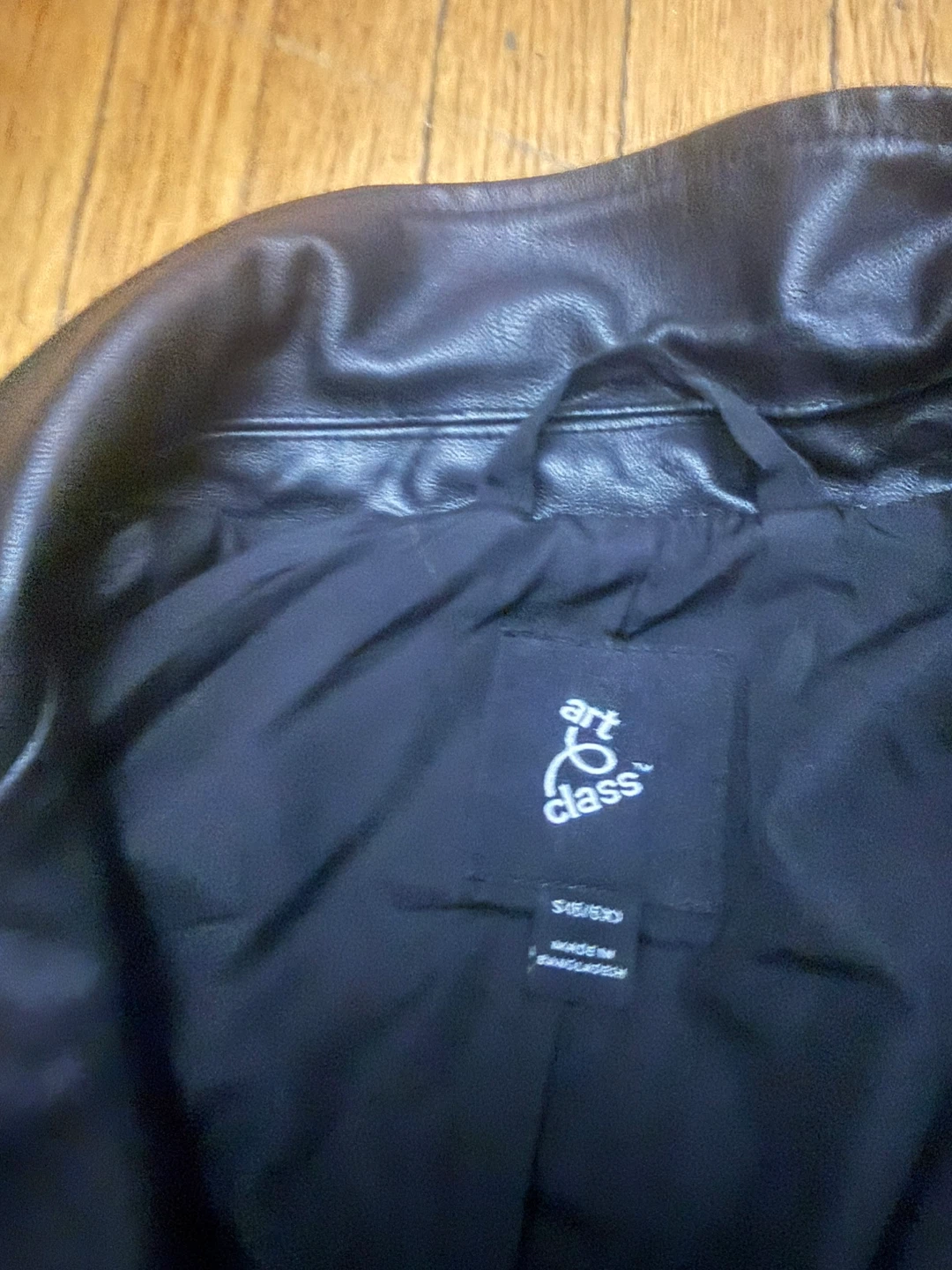 Faux Leather Jacket and Black Patent boots - photo 2