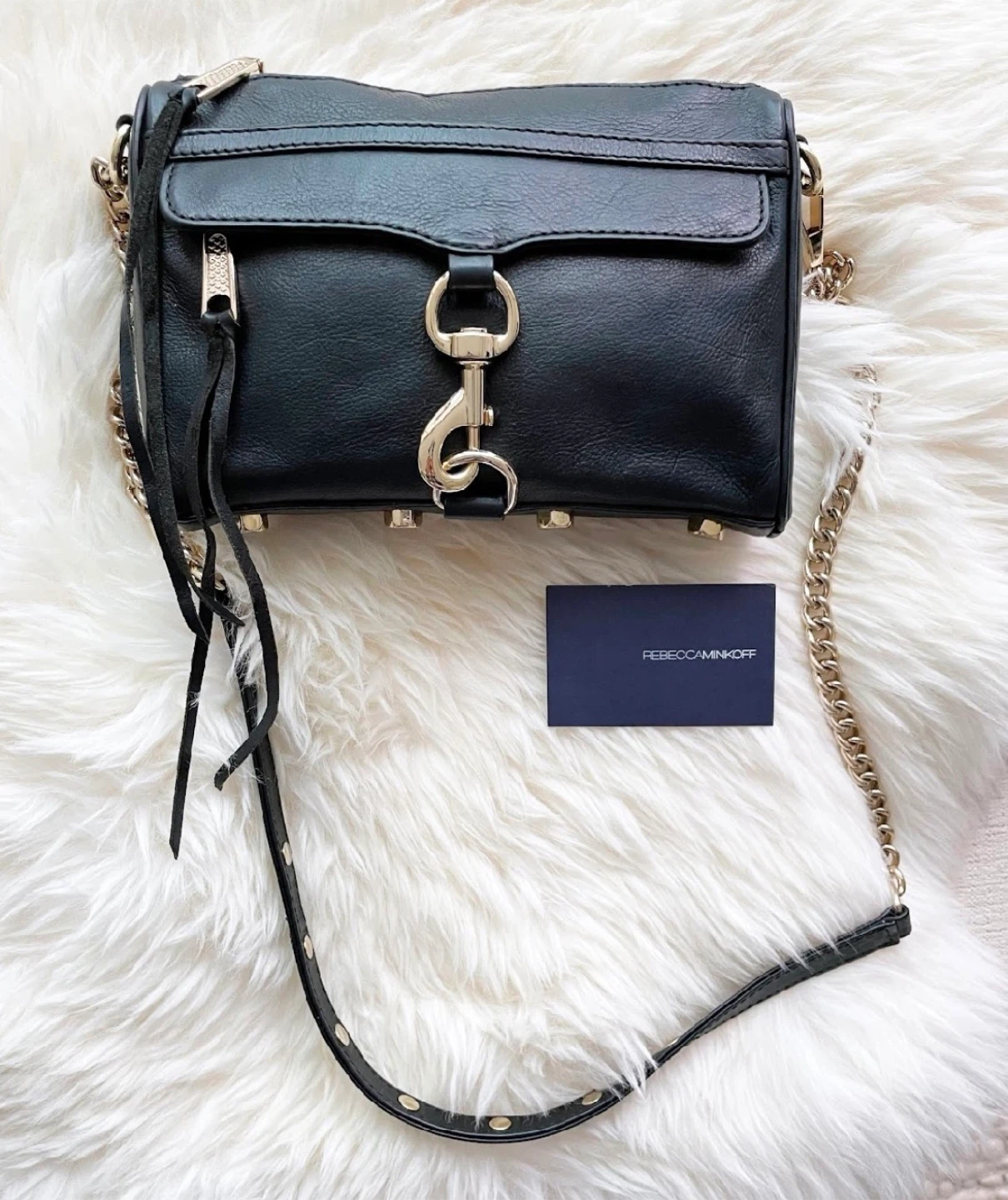 Rebecca Minkoff Black Leather Crossbody Bag