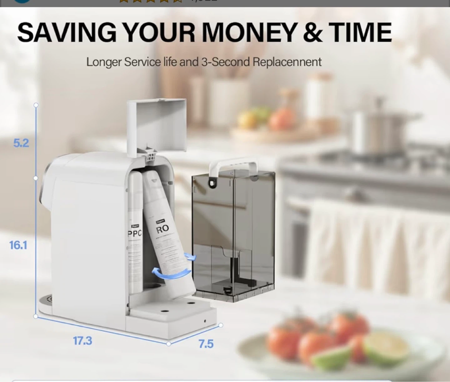 Aigerri Portable Countertop Reverse Osmosis Water Filter - photo 3