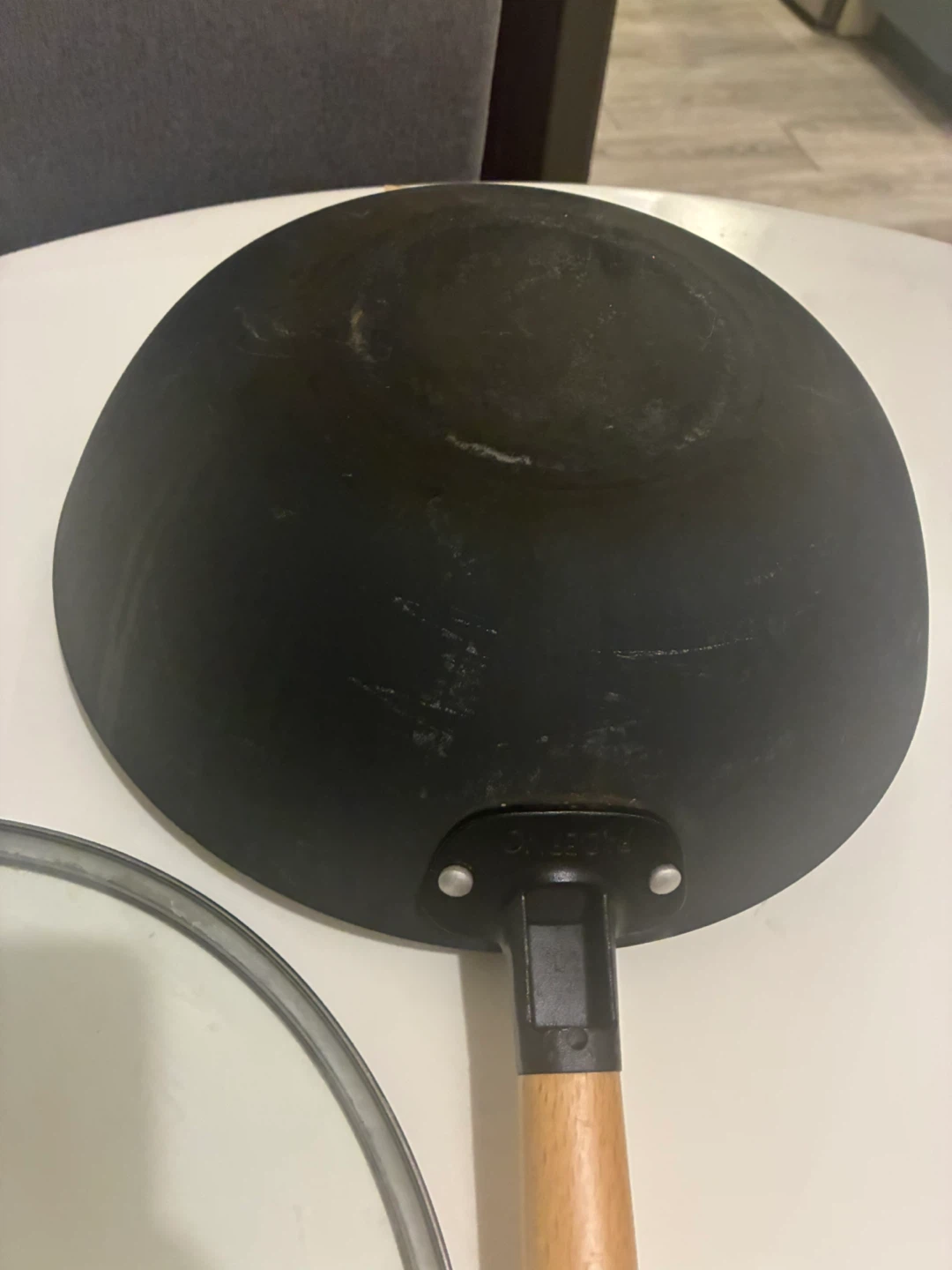 Paderno Cast Iron Wok with Glass Lid - photo 3