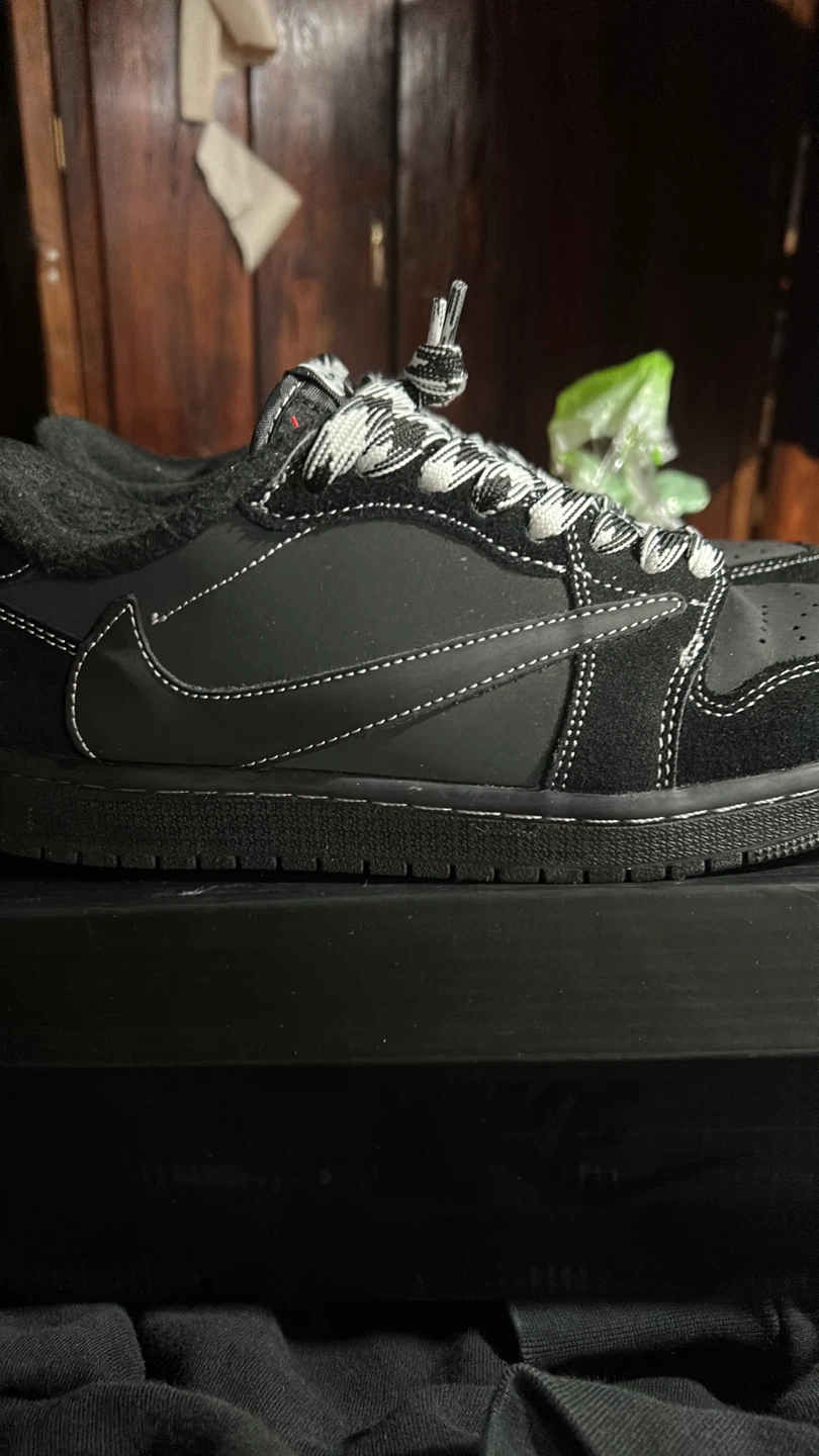 Air Jordan 1 Low x Travis Scott Black "Cactus Jack" Shoes - photo 3