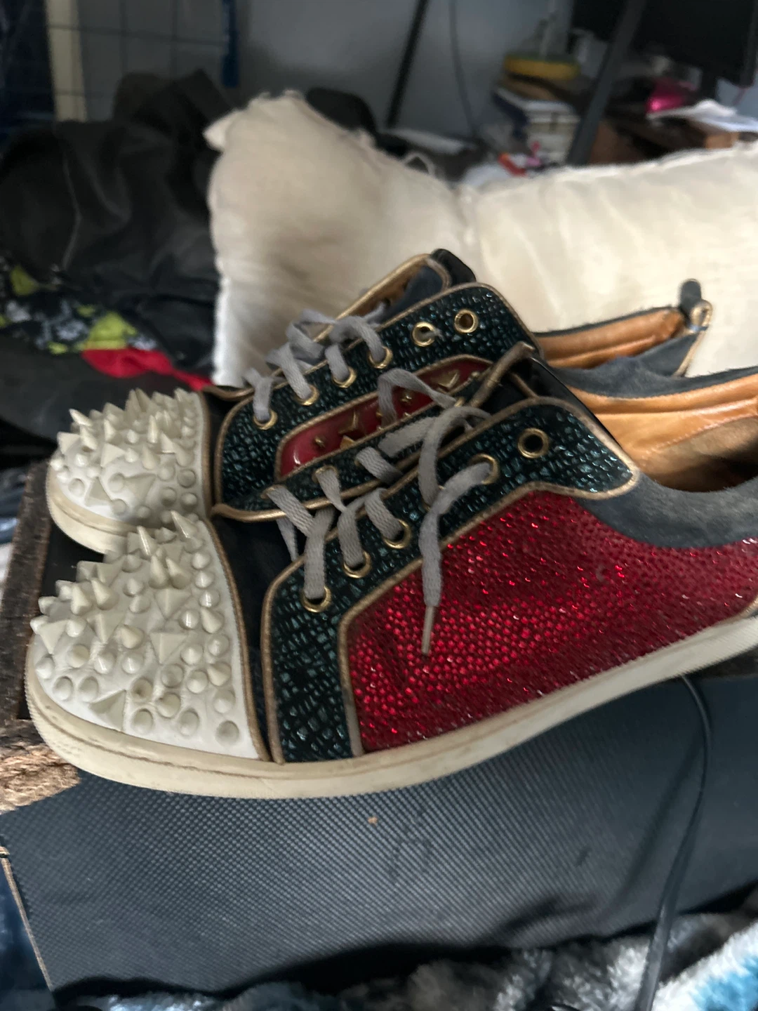 Christian Louboutin Spiked Sneakers - photo 3