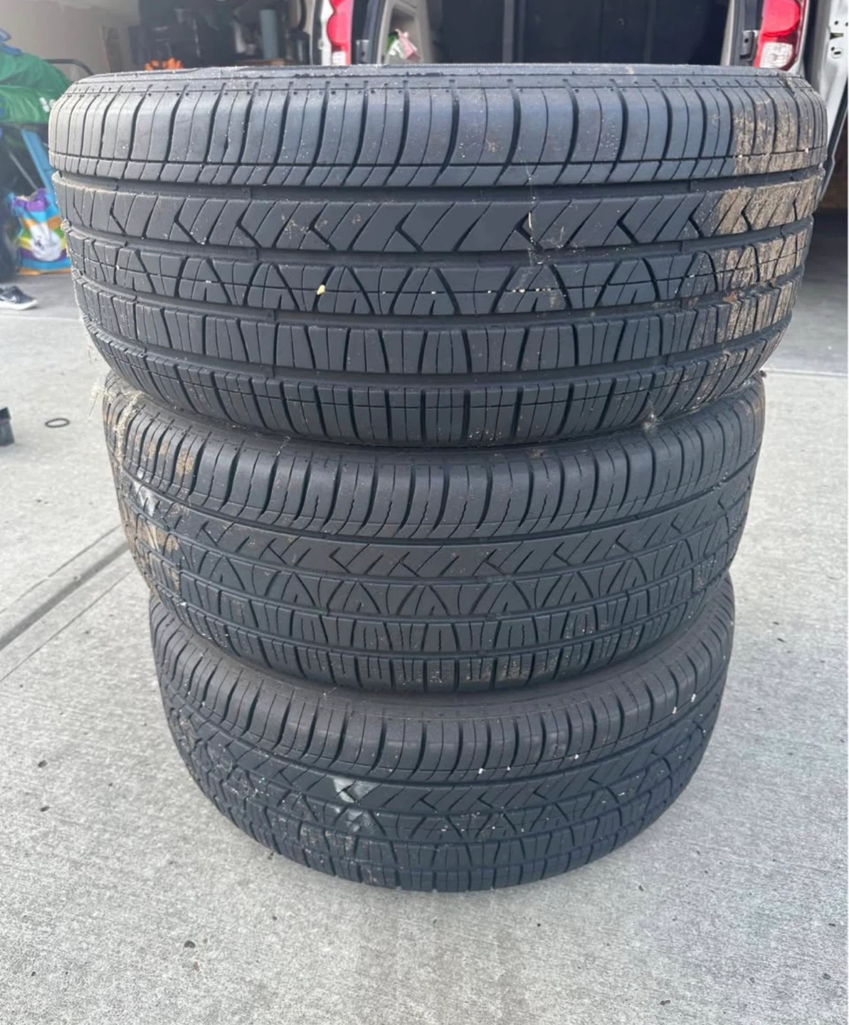 Set of 3 Tires with Rims