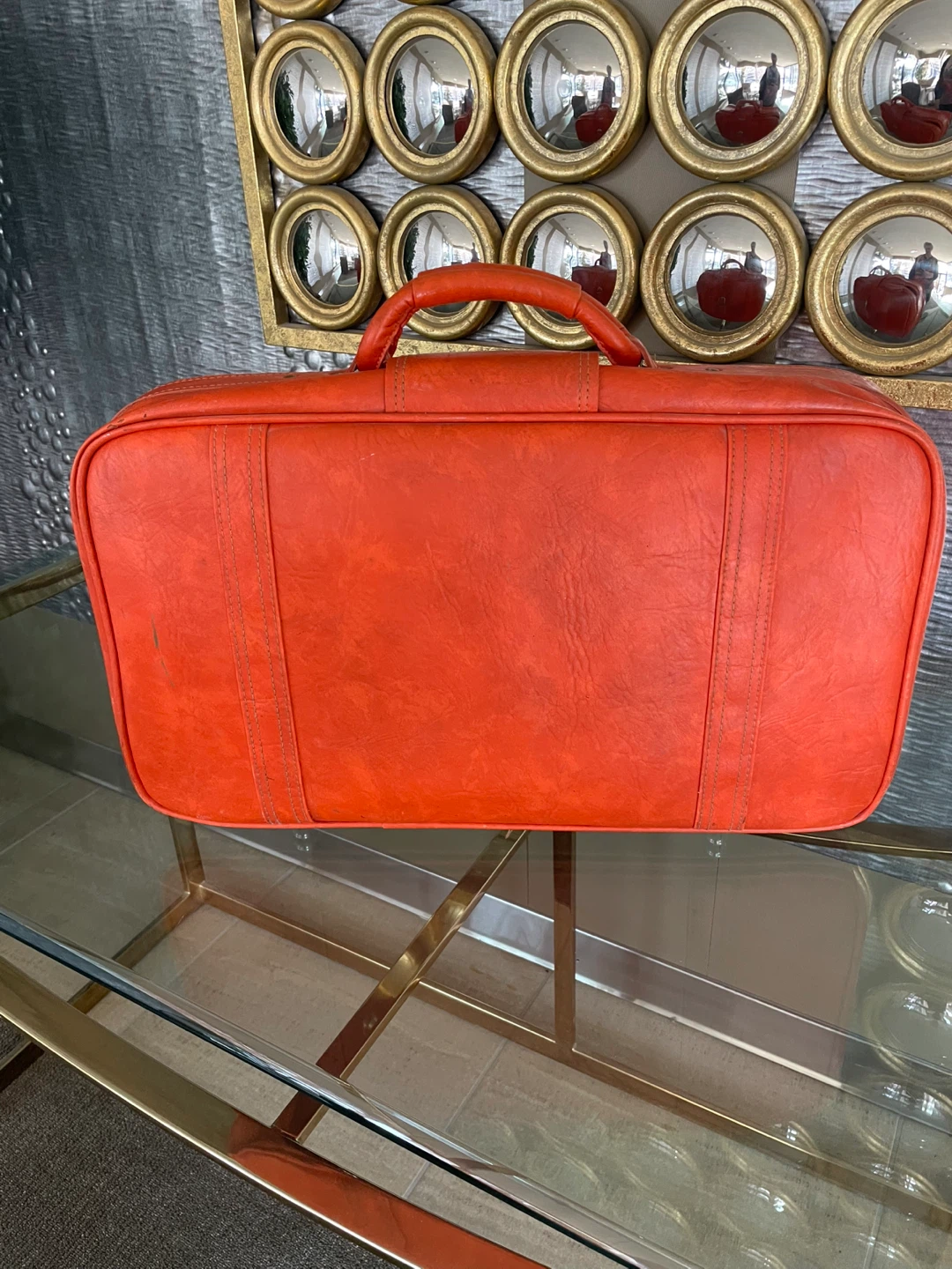 Vintage Samsonite Orange 1970’s  Suitcase - photo 2