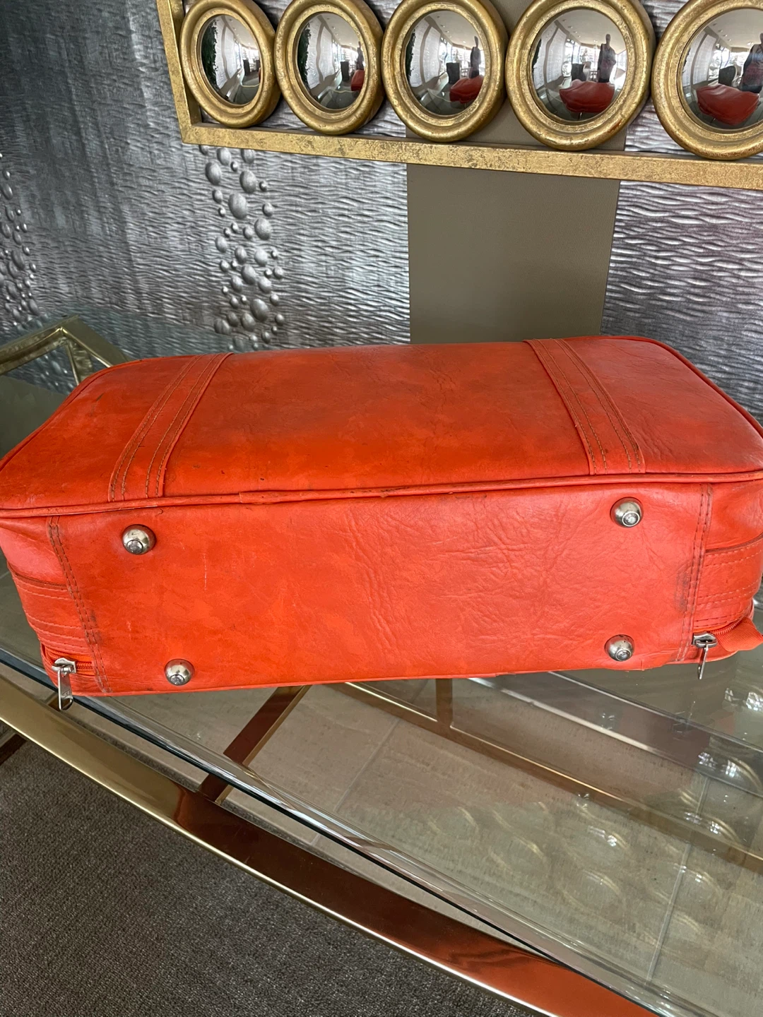 Vintage Samsonite Orange 1970’s  Suitcase - photo 4