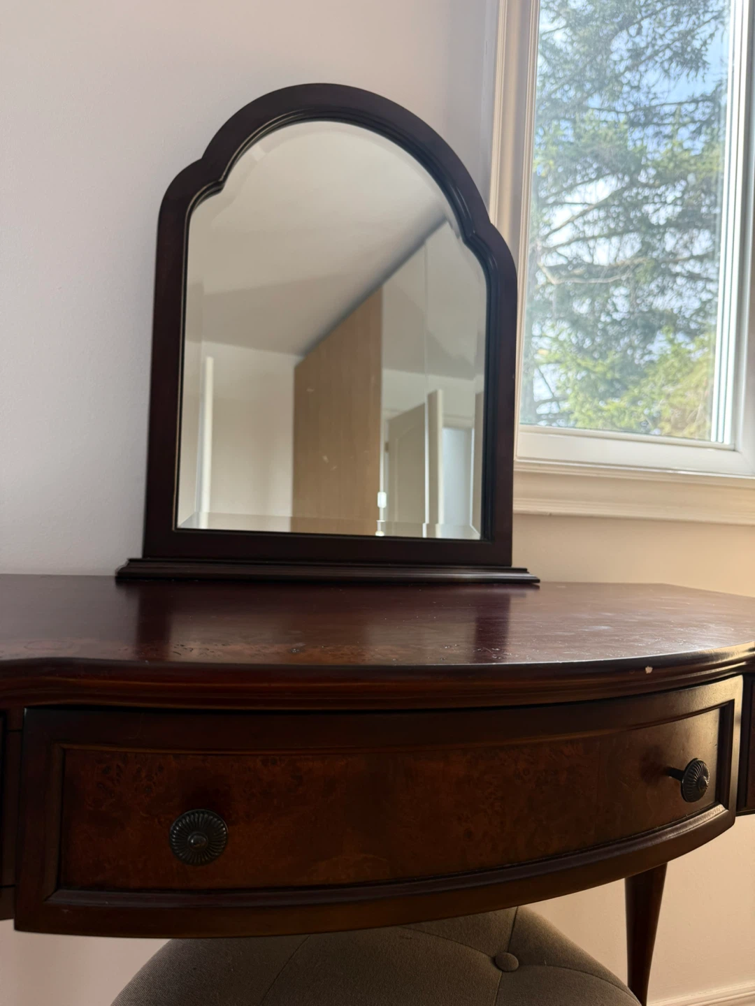 Antique European Style Console Table with Mirror - photo 4