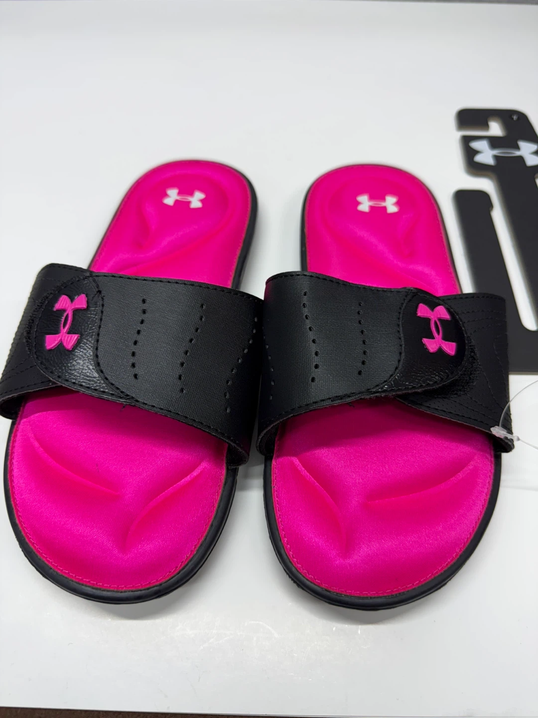 Under Armour UA W Ignite IX SL Women's Slides Black Pink Size 7 - photo 5