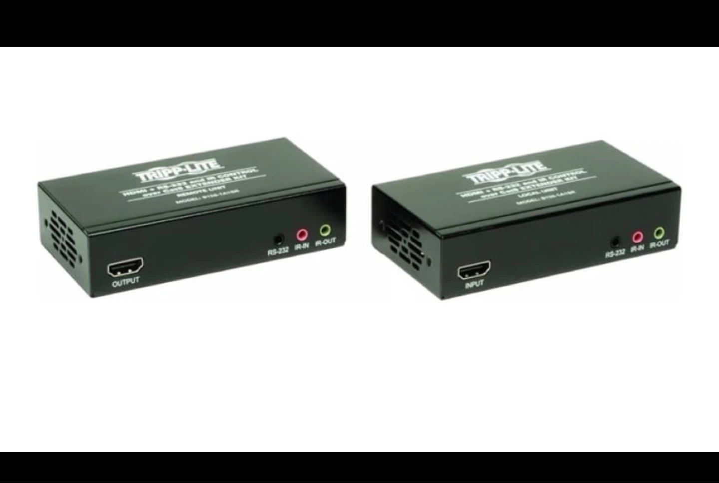 HDMI + RS232 serial and IR control over extender kit