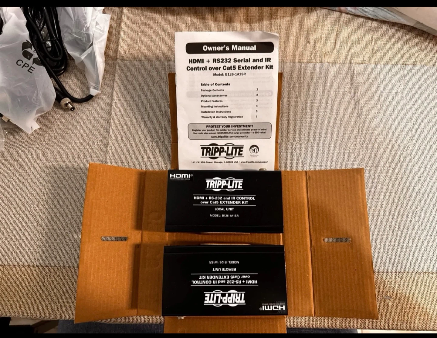 HDMI + RS232 serial and IR control over extender kit - photo 4