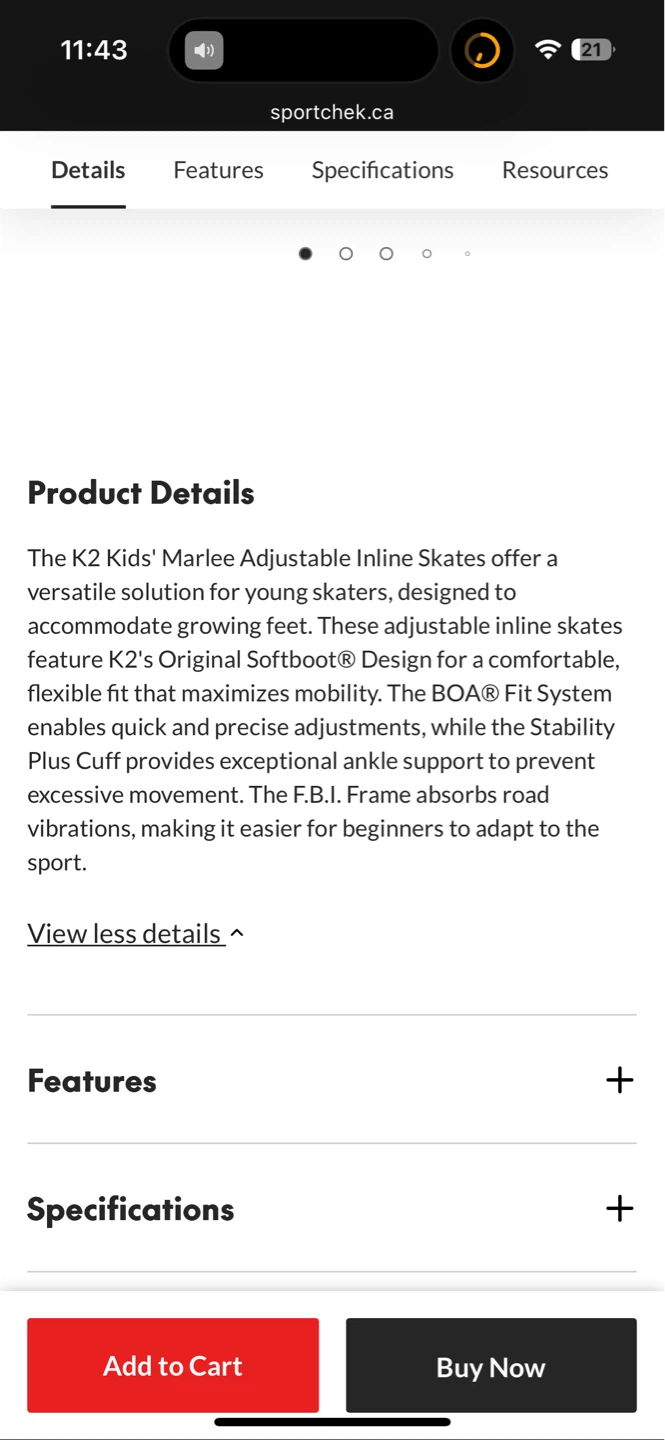 $200+ K2 Kids Size 4-8 Adjustable Inline Rollerblades - photo 5