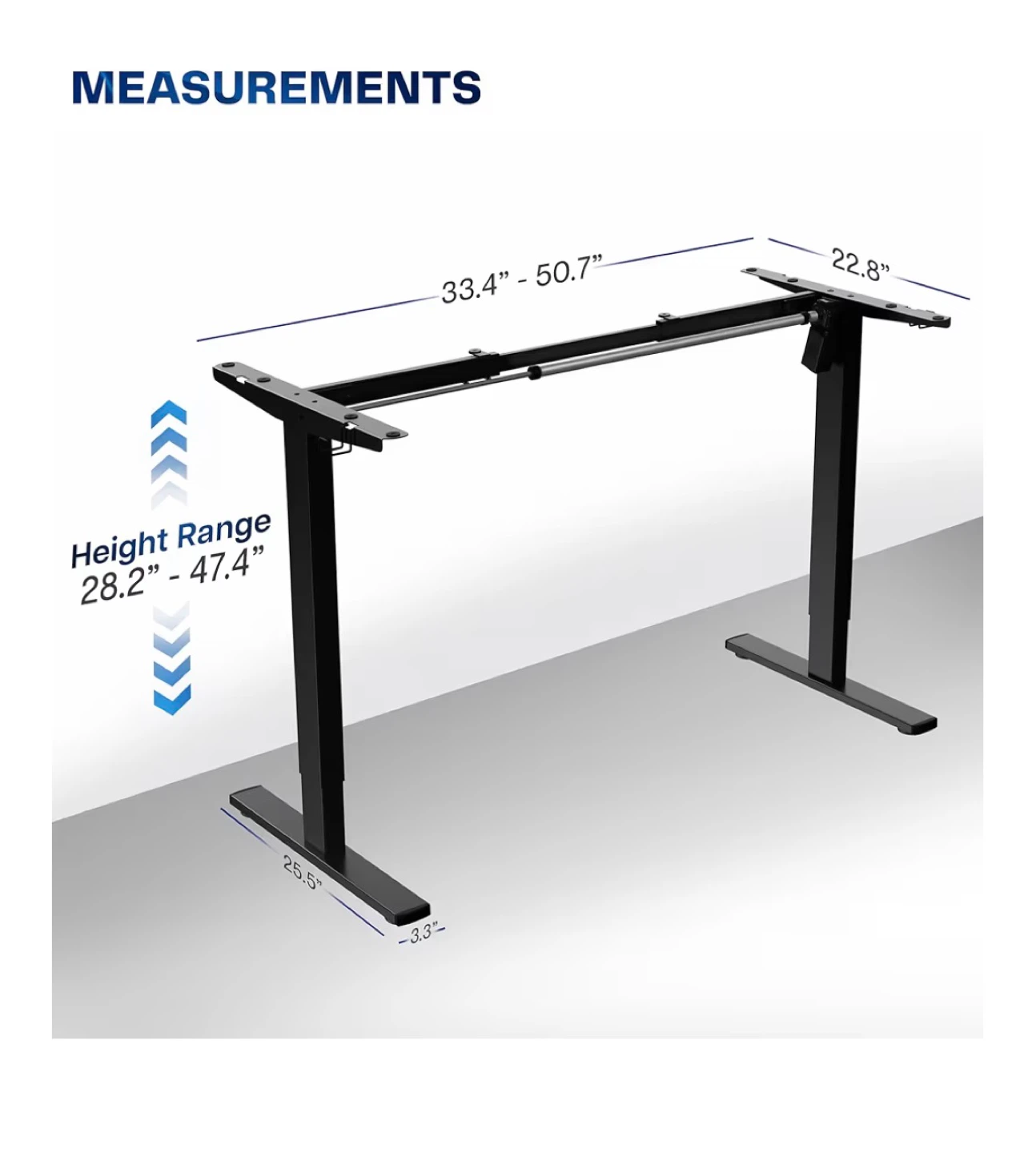 VIVO Standing Desk Frame - Black - photo 3