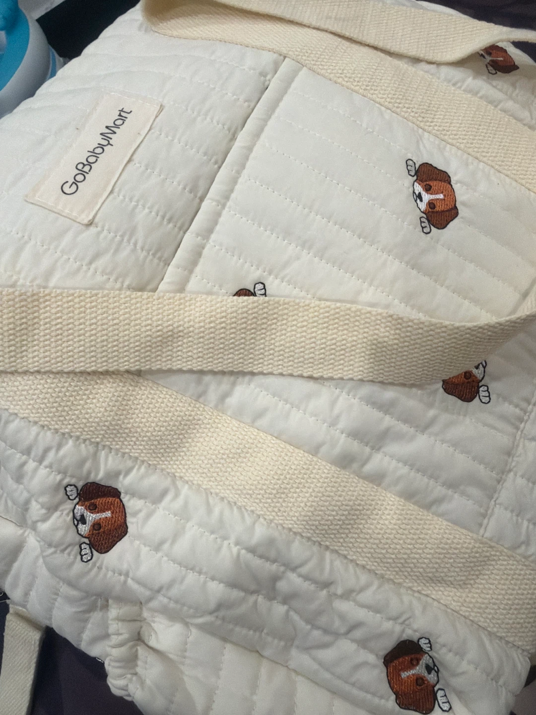 GoBabyMart Quilted Dog Print Tote Bag - photo 2