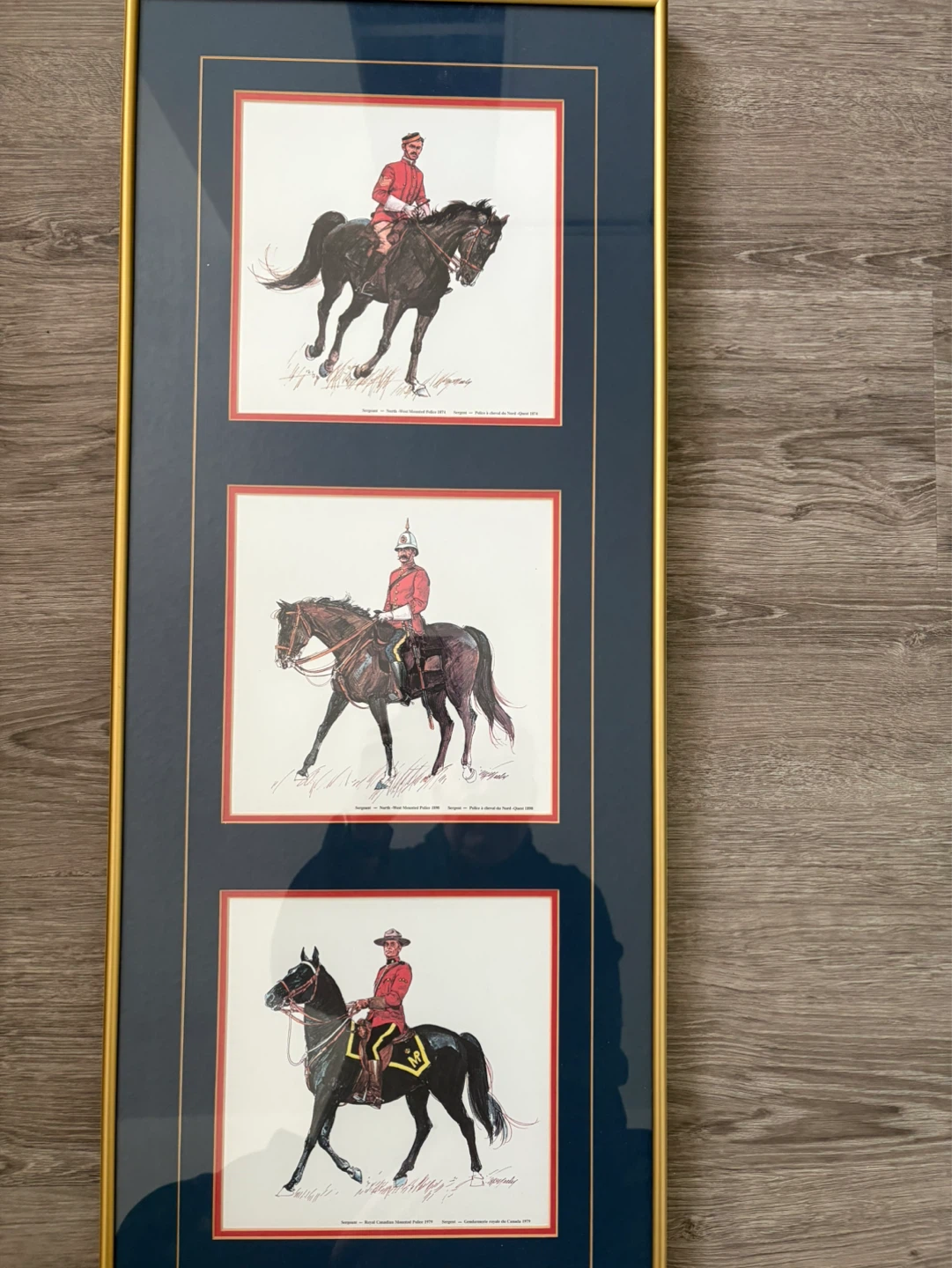 Framed Art Print Set: Royal Canadian Mounted Police Officers