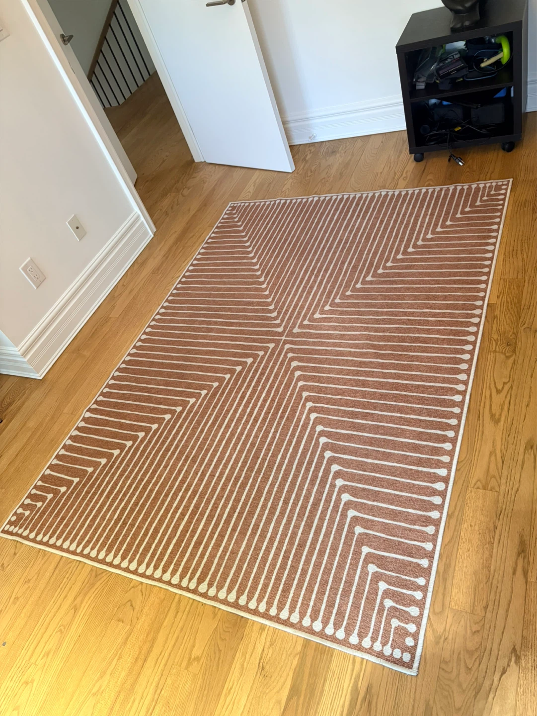 Ruggable x Jonathan Adler Inkdrop Copper Flatwoven Rug