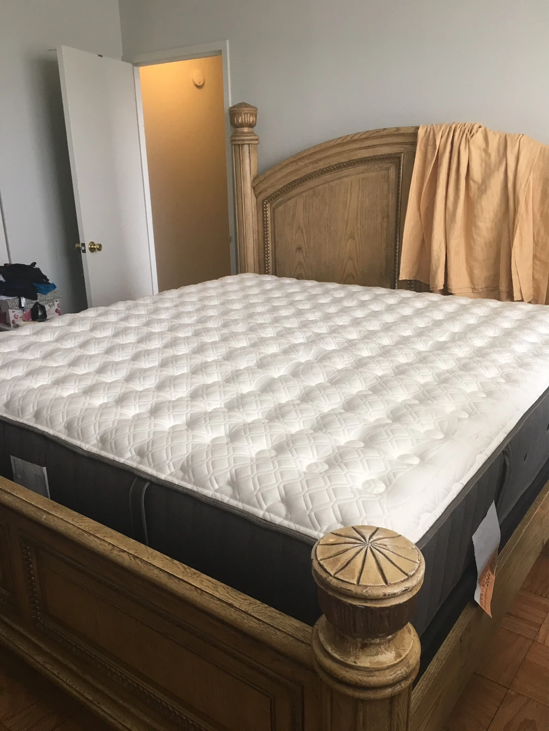 Quality Stearns & Foster King pillow top Mattress & Boxspring