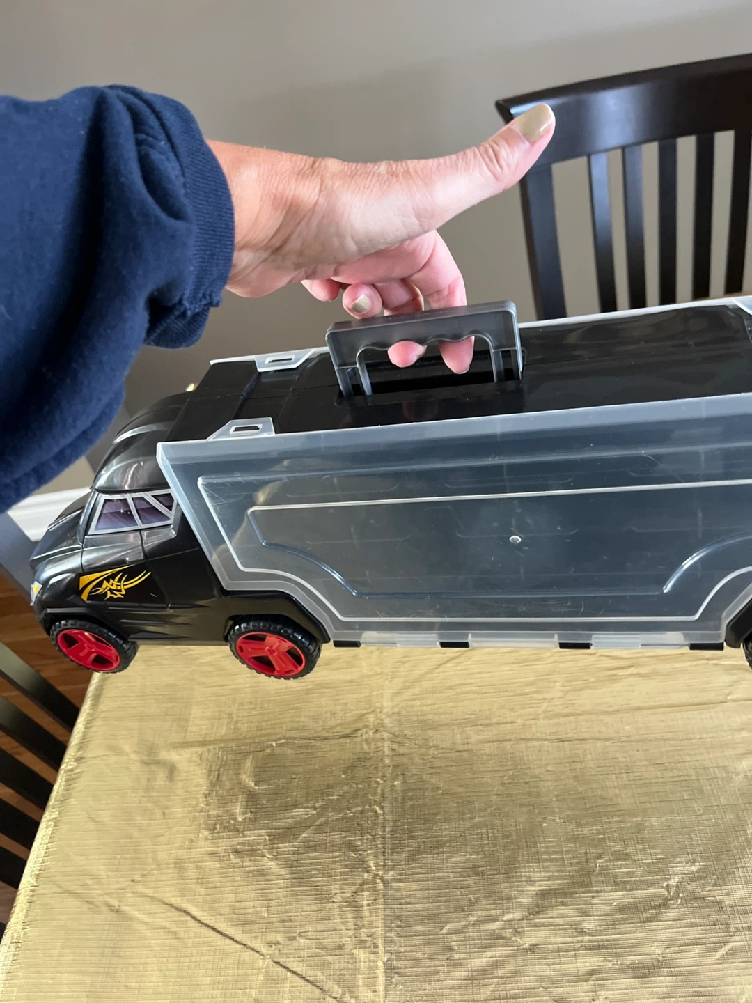 Black Toy Truck Storage Case - photo 5
