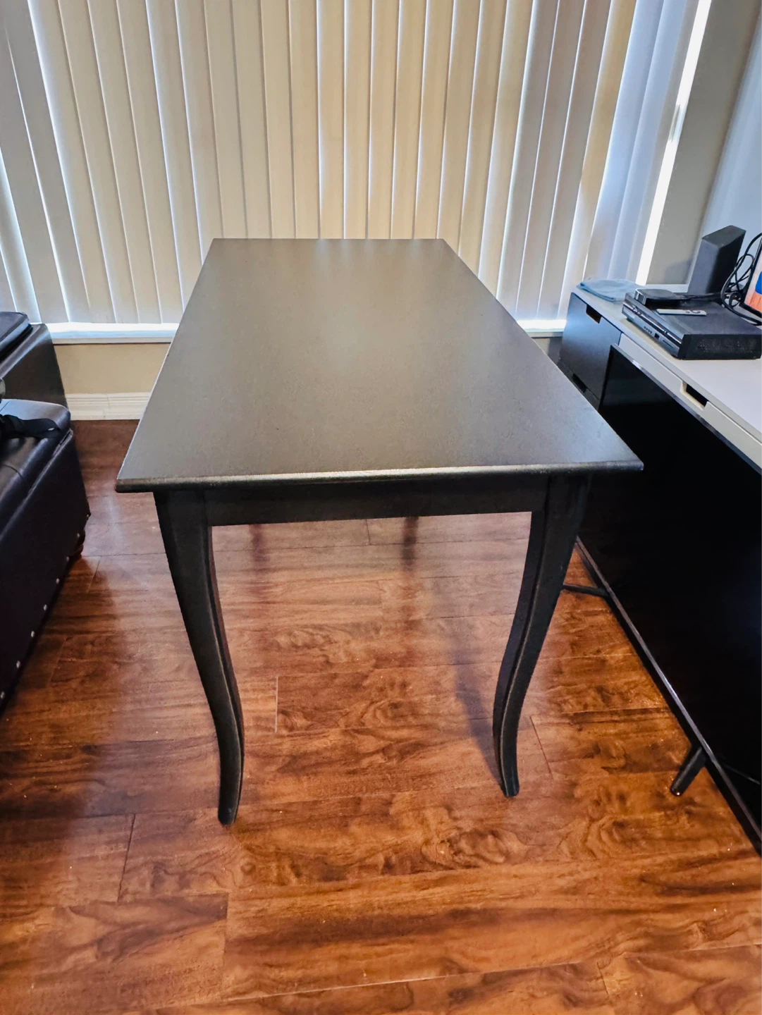 Black Writing Desk with Drawer - photo 2