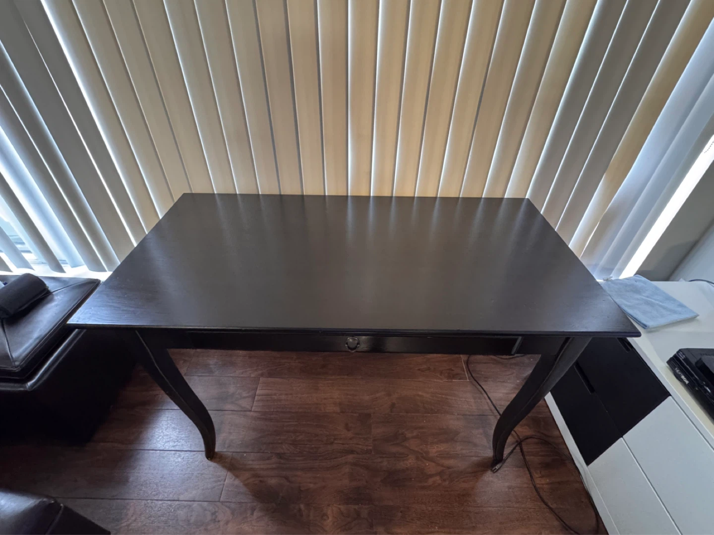 Black Writing Desk with Drawer - photo 4