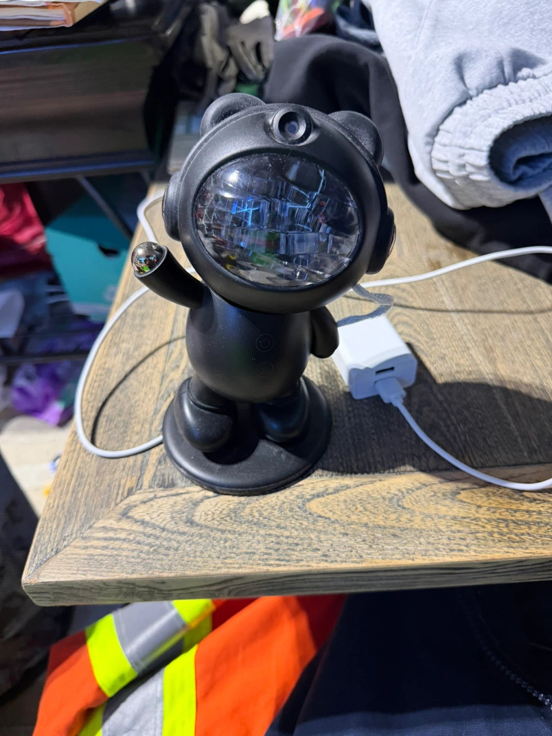 Black Astronaut Projector Lamp
