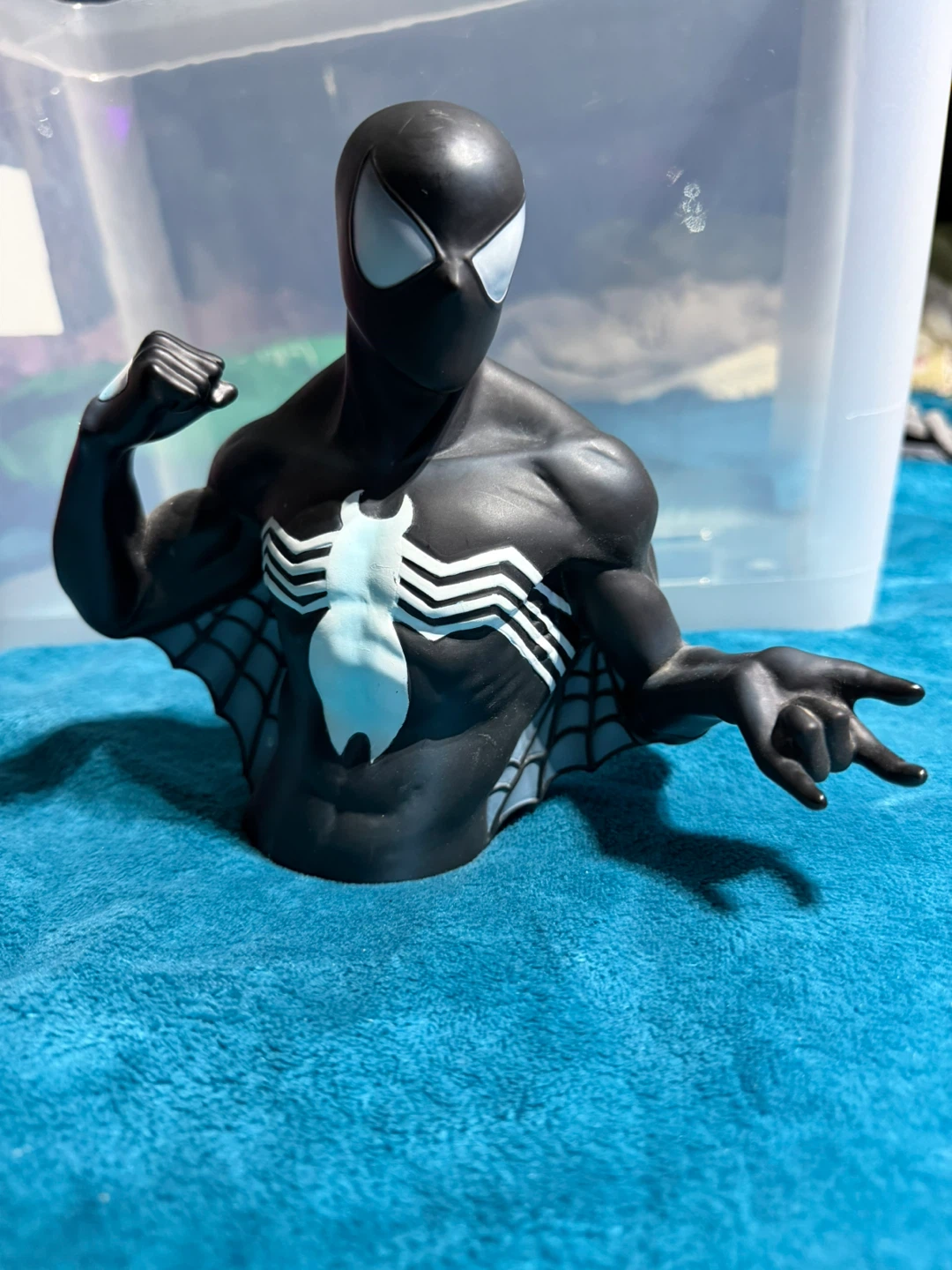 Spider-Man Black Suit Bust Coin Bank 2006