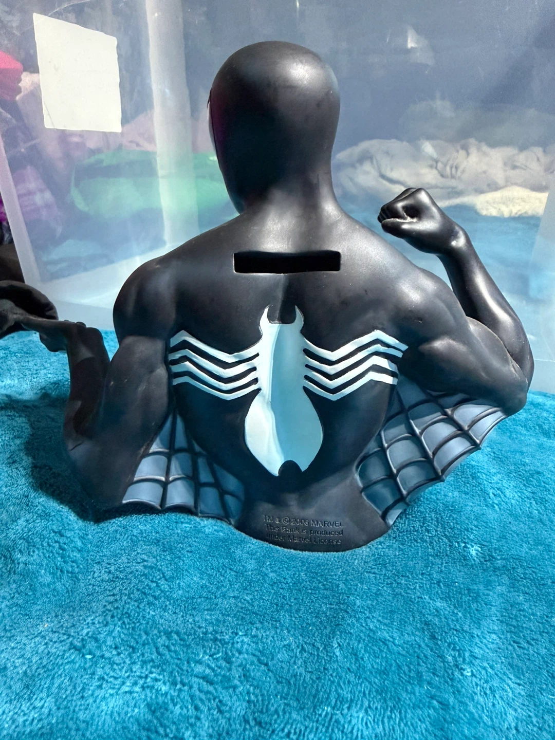 Spider-Man Black Suit Bust Coin Bank 2006 - photo 2