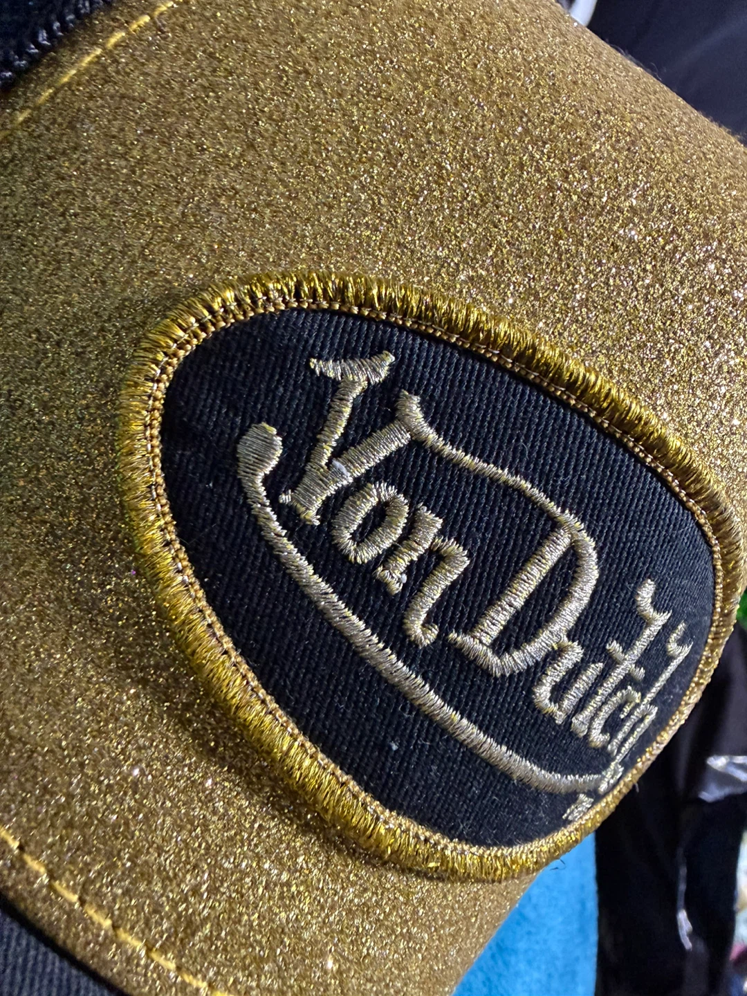 Von Dutch Gold Glitter Trucker Hat - photo 2