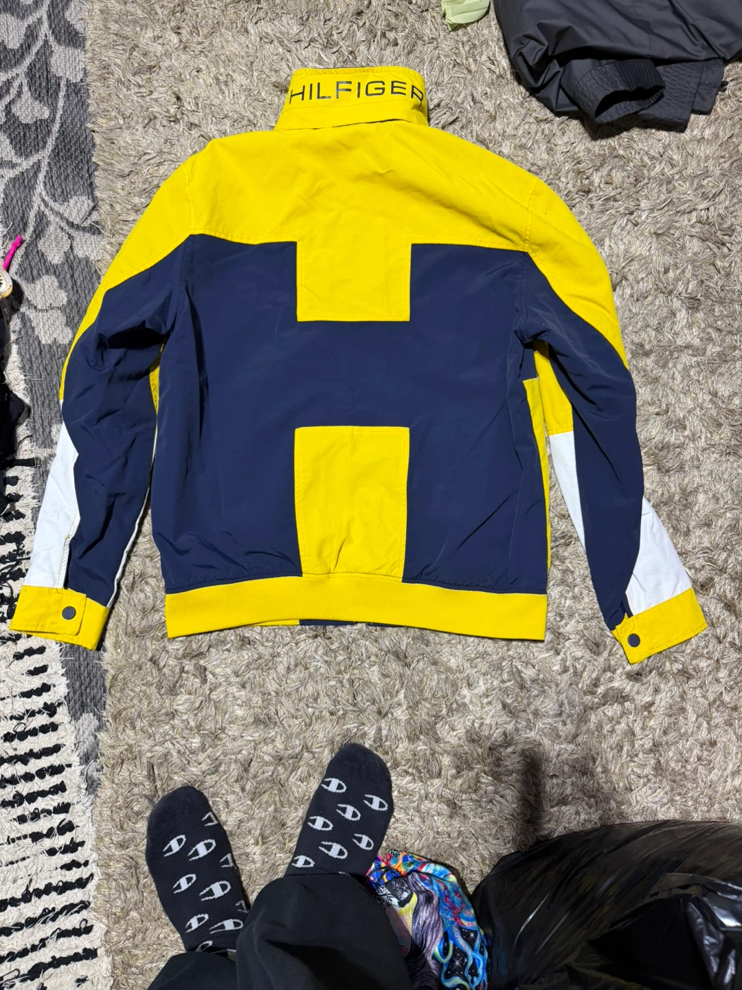 Tommy Hilfiger Colourblock Jacket - Yellow/Navy/White - photo 2